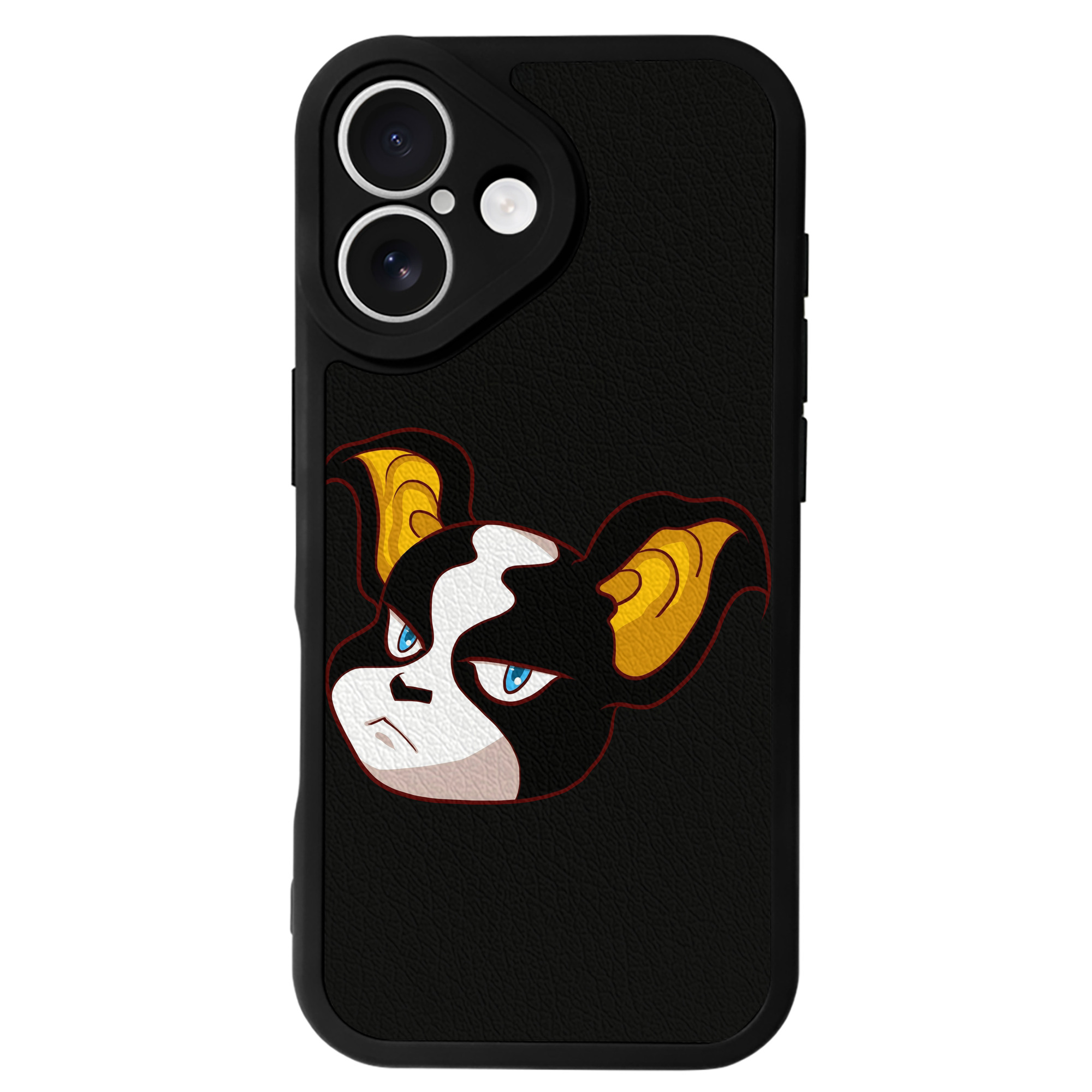 （画像用） ジョジョの奇妙な冒険 イギー JoJo's Bizarre Adventure Iggy 【iPhone 16シリーズ対応】シリコンスマホケース（レザー調） 材質：シリコン
